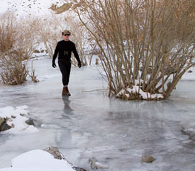 walking the ice